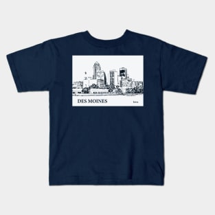 Des Moines - Iowa Kids T-Shirt